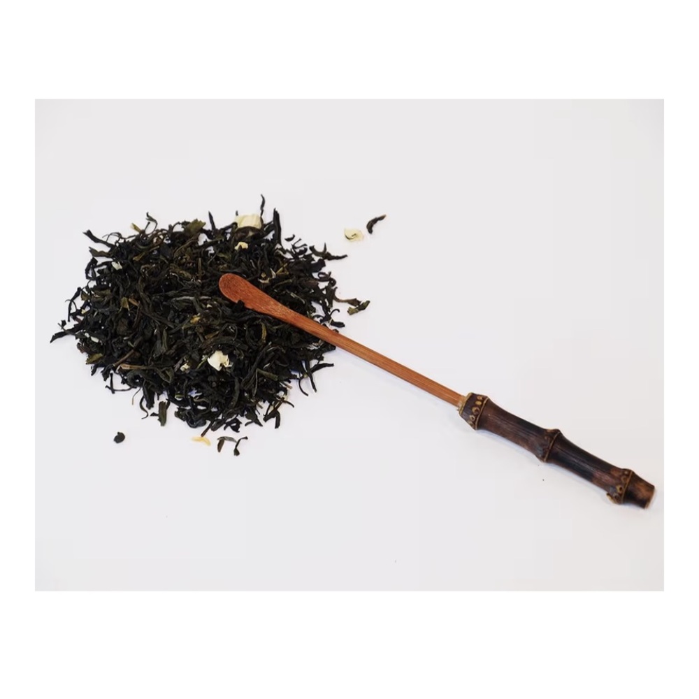 Handmade Bamboo Long Handle Teaspoon Set 7.2” Black Chinese Style NEW in Box 🍵🥄🌿 - Picture 2 of 8